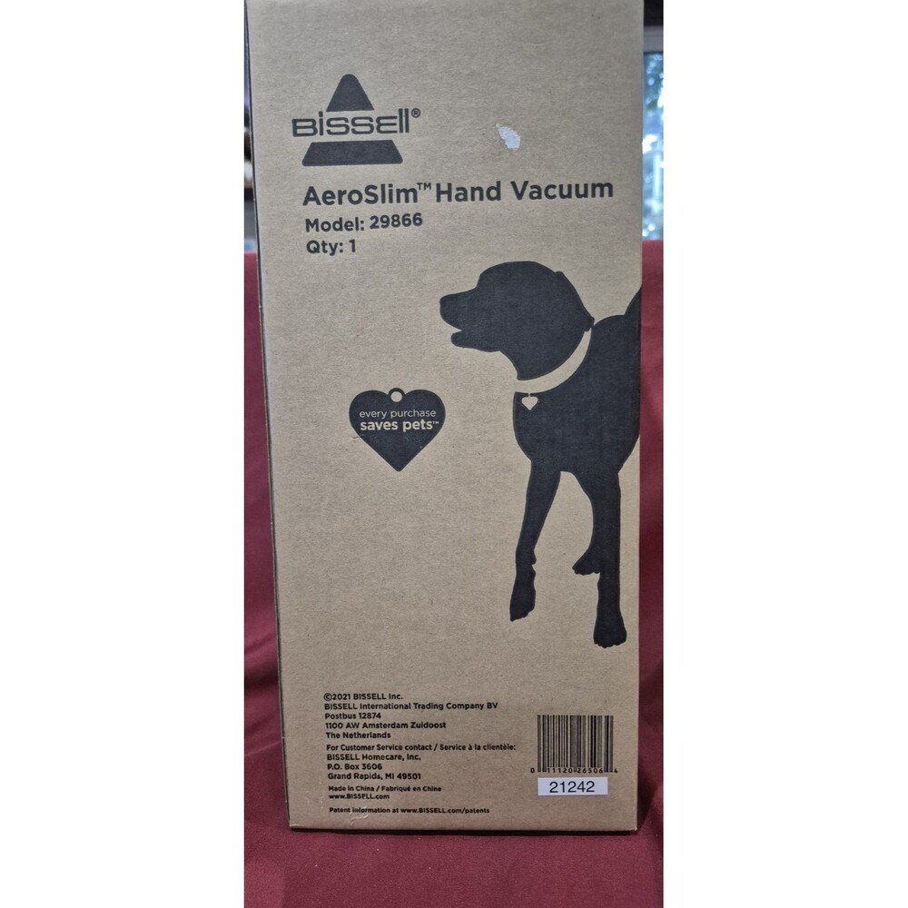 New In Box BISSELL AeroSlim Hand Vacuum Cleaner Model 29866 New Sealed Factory